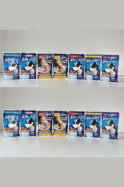 FELIX 14 Al 10 Öde Felix Pouch Yaş Kedi Konserve Mama