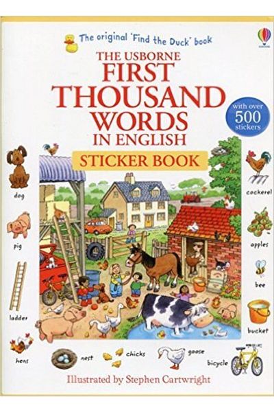 Usborne First Thousand Words In English Sticker Book