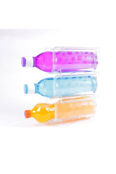 Regron 2 Pieces Refrigerator Bottle Organizer