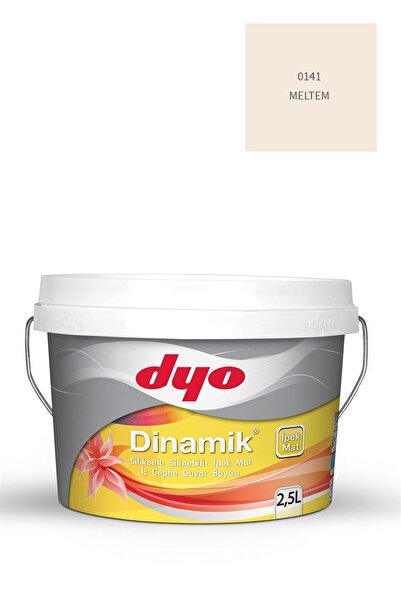 Dyo Dinamik Silikonlu Silinebilir Ipek Mat Iç Cephe Duvar Boyası 0141 Meltem 2,5 Lt