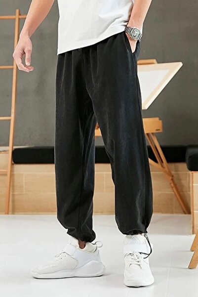 North London Ανδρική μαύρη ρυθμιζόμενη φούτερ από καουτσούκ