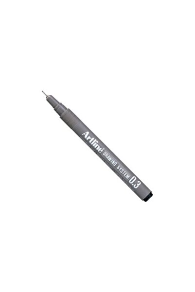 artline Teknik Çizim Kalemi Drawing System 0.03 Mm Uç Siyah Ek-2303 (12 Li Pa...