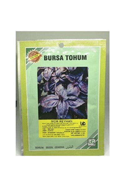 Bursa Tohum Mor Reyhan Fesleğen 10 Gr