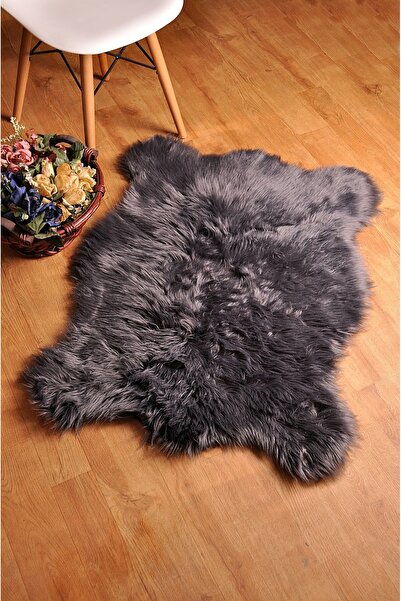 Tappeto Soft Peluş Kuzu Postu Antrasit