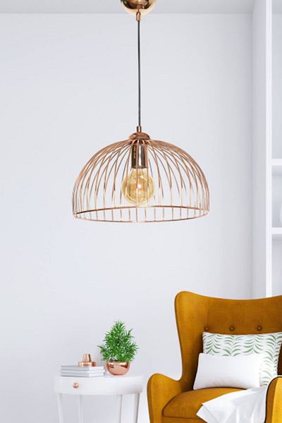 DEDE Single Cesta Pendant Lamp Chandelier Copper