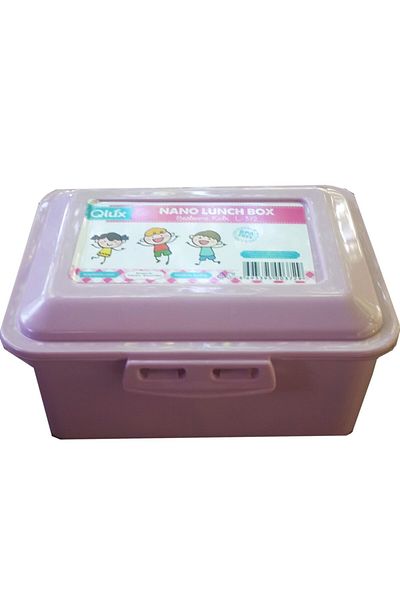 Qlüx Mahi Max Nano Lunch Box 2 Compartments Nutrition Container 10x7cm - Pink