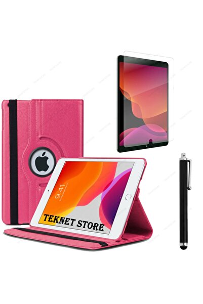 TEKNETSTORE Ipad 10.2 Inç 9.Nesil Uyumlu 360 Dönebilen Tablet Kılıfı + Ekran ...
