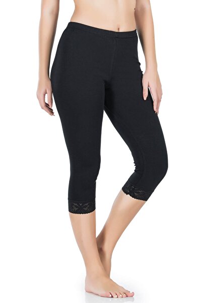 Derya Kurşun Colanți scurti din dantelă pentru femei 414