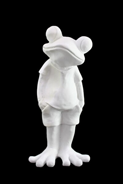 DERYA DESİNG ART Boyanabilir Ham Polyester Erkek Kurbağa Biblo