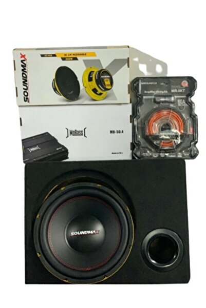 Soundmax 30 Kabinli Bass 1500 Watt+mobass Mb-50.4 Anfi+ 16cm Midrange+kablo Seti
