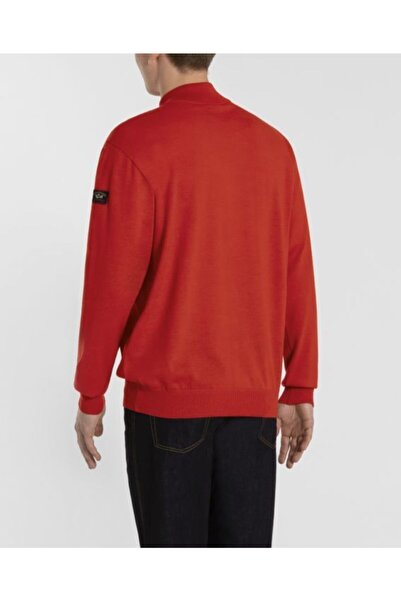 PAUL&SHARK Men's Red Men's Knitted Sweater C.w.wool