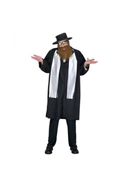 MY Kostüm Siyah Haham Kostümü Yetişkin Erkek