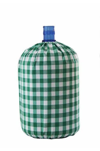 Çizgikare Green Checkered Bottle Case