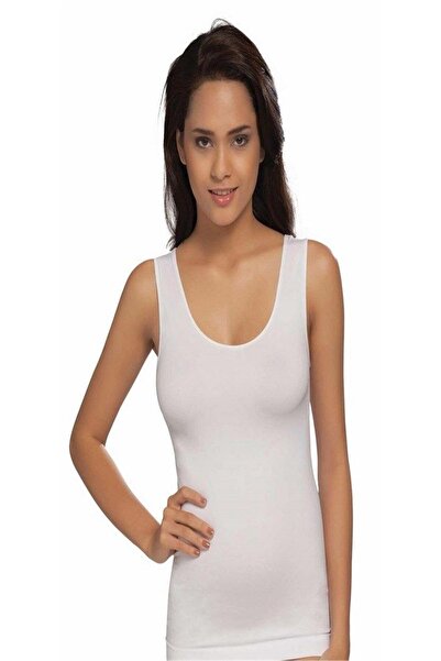 Pemilo قميص داخلي نسائي بلون البشرة بحزام عريض خياطة مخفية