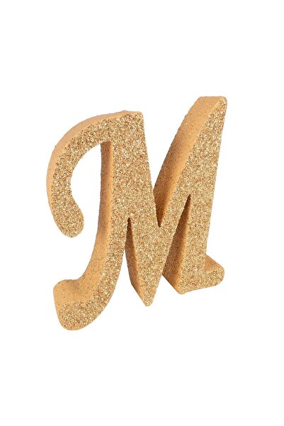 Kına Atölyesi Üç Boyutlu Simli Strafor Harfler Gold 15cmx4cm M