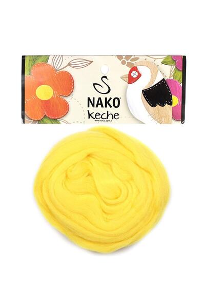 NAKO Keche 1 Adet 3101 Limon Sarı Yün Keçe