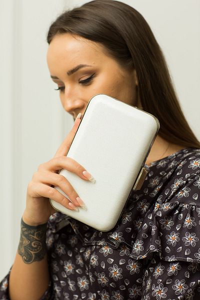weem bag Γυναικεία βραδινή τσάντα με επικάλυψη από μαργαριτάρι