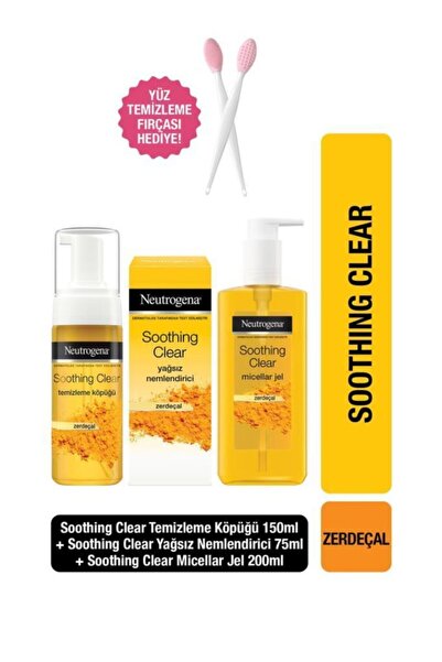 Neutrogena Soothing Clear Foam 150 Ml + Micellar Gel 200 Ml + Oil Free Moistu...