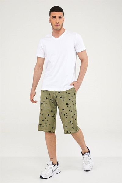 Seamoda Ανδρικό μπλουζάκι V-Neck Basic-λευκό