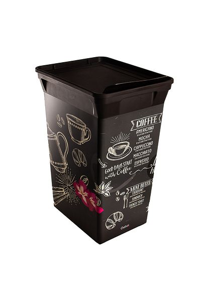 QUTU Trashbin Coffee House 40 L Πλαστικός κάδος απορριμμάτων