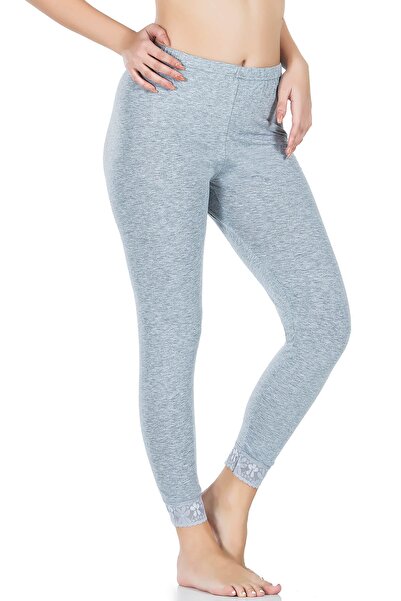 Derya Kurşun Leg Čipka Paket dugih ženskih tajica 413