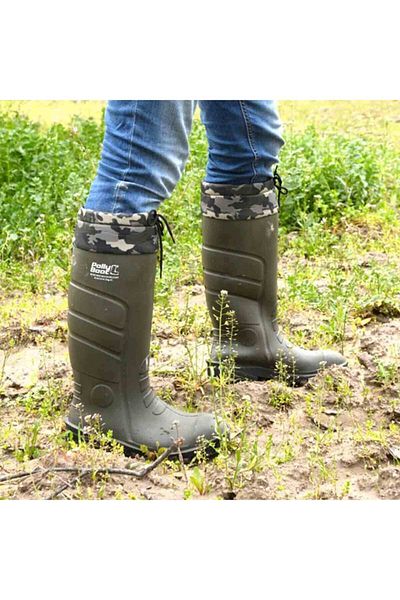 Polly Boot Galaxy Vega Khaki Long Boots - Conch, Model 43