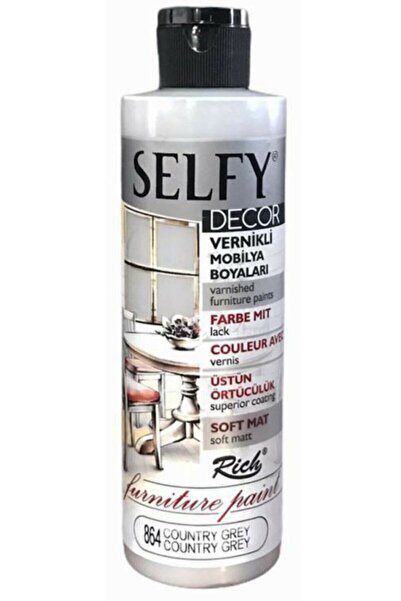 Rich Selfy Decor Kendinden Vernikli Mobilya Boyası 240 Cc Country Grey 864