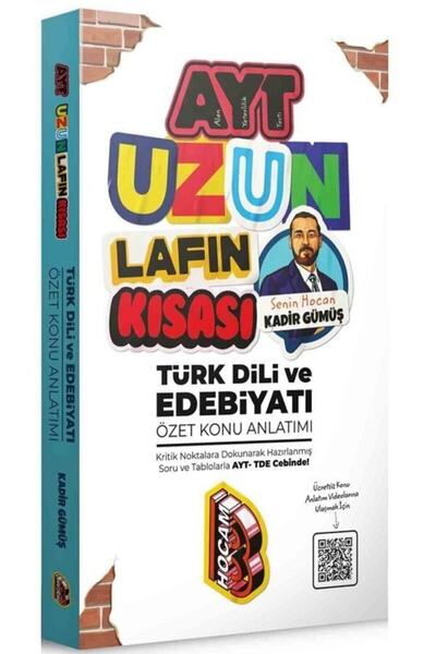 Benim Hocam Yayınları 2022 Ayt Uzun Lafın Kısası Türk Dili Ve Edebiyatı Özet ...