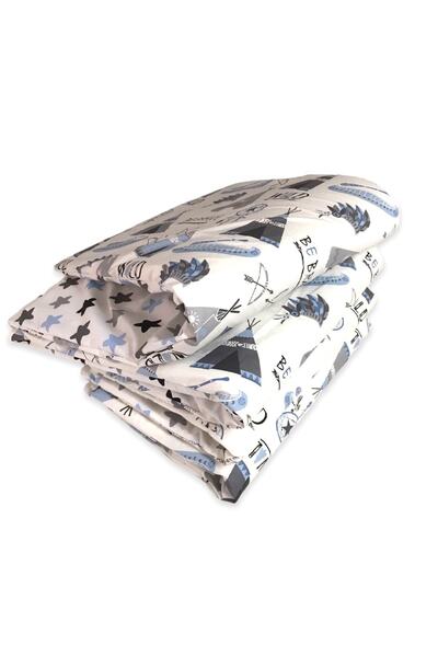 Bebek Özel Baby Kids Crib Edge Protection For Montessori (4 Pieces) Blue Camp...