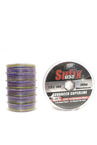 SUFIX 832 Advanced Rope Fishing Line 100m Multicolar