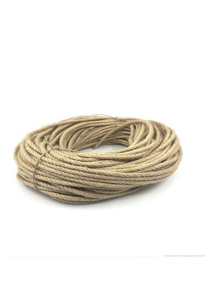 DEBA 4 Mm 10 Meters Jute Rope Braid Rope Decorative Wicker Rope