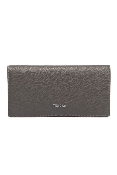 Tergan Gray Leather Women's Wallet 05685g35