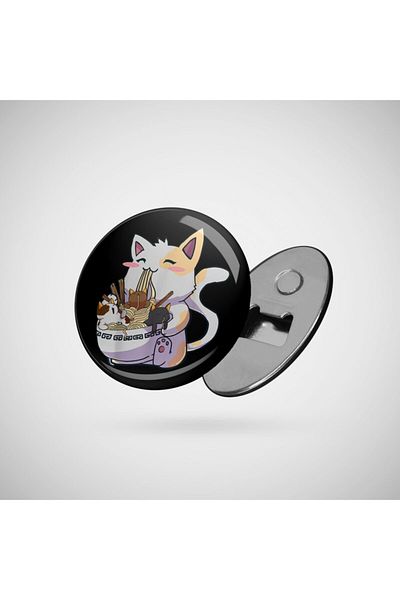 Fizello Kawaii Neko Cat Ramen Bowl Anime Ιαπωνικό ανοιχτήρι με νουντλς