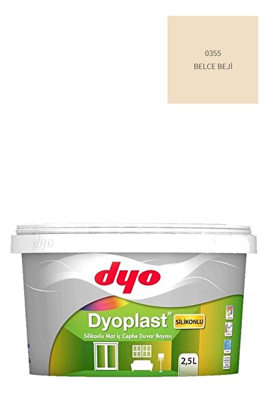 Dyo Plast Silikonlu Mat Iç Cephe Duvar Boyası 0355 Belce Beji 2,5 Lt