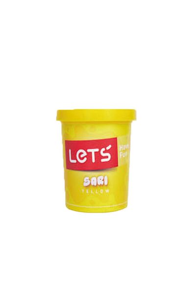 Lets Play Dough Single Color 150 Gr Yellow L8340-1(1 Pack 24 Pieces