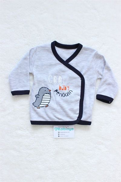 Necix's Gray 5-Piece Cool Baby Penguin Newborn Set
