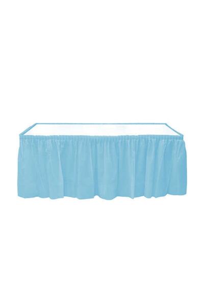 Plastik Mavi Masa Eteği 75 X 426cm