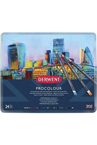 Derwent Procolour 24'lü Teneke Kutu