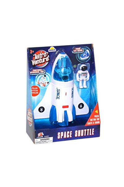 Sunman Astro Venture Space Shuttle Işıklı Ve Sesli Uzay Mekiği Ve Astronot Figür 63112