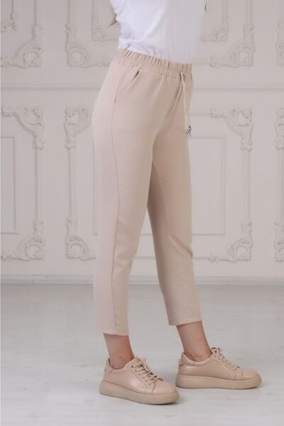 esmaboutique Kadın Beli Lastikli Pantolon
