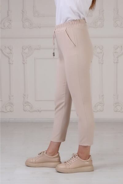 esmaboutique Kadın Beli Lastikli Pantolon