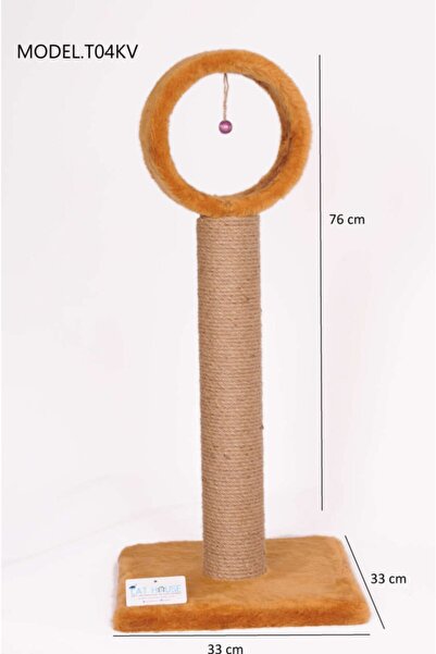 Cathause Cat Hause T04 Çemberli Kedi Tırmalama Kahve 76 Cm - KONG