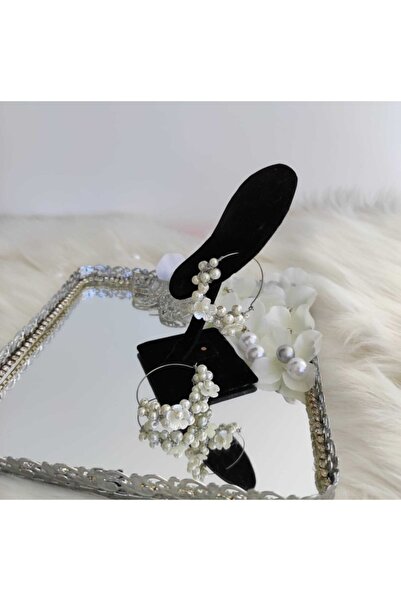 hbtasarim Σκουλαρίκια με σχέδιο πέρλες Gelin&nikah