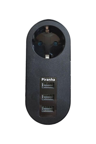 Piranha 3 Usb 1 Termal Akım Korumalı Priz 3385