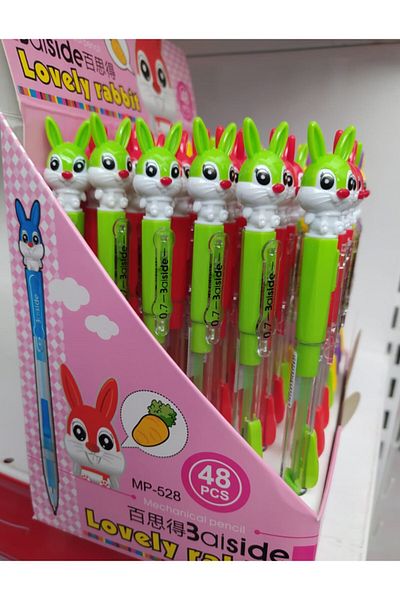 Mikro Versatile Pen with Cute Rabbit Figure 0.7 Mm, Green
