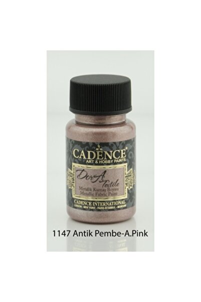 Cadence Textile Metalik Kumaş Boyası 50 Ml. 1147 Antik Pembe