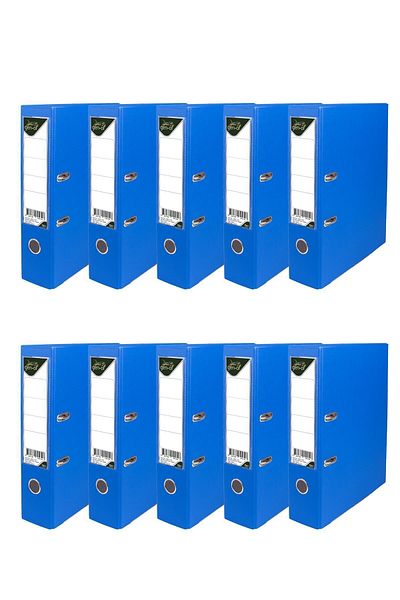 Gen-Of Plastic Folder Wide Blue 10 Pieces