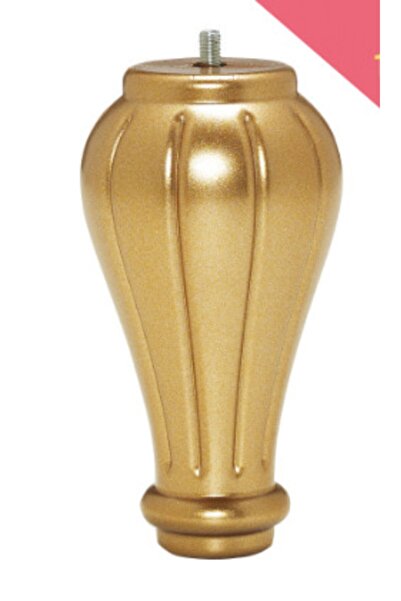 KARAKOÇ Pırlanta 18 Cm Vidalı Gold Plastik Mobilya Ayağı ( 4 Adet)