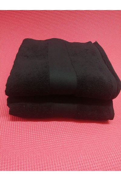 Özdilek Black Hand and Face Towel 2 Pack