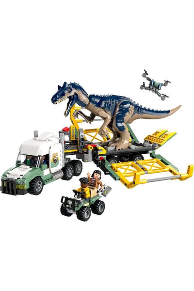 LEGO ®   Jurassic World Dinosaur Missions: Allosaurus Transport Truck 76966 - 8+ Toy Set (588 Pr